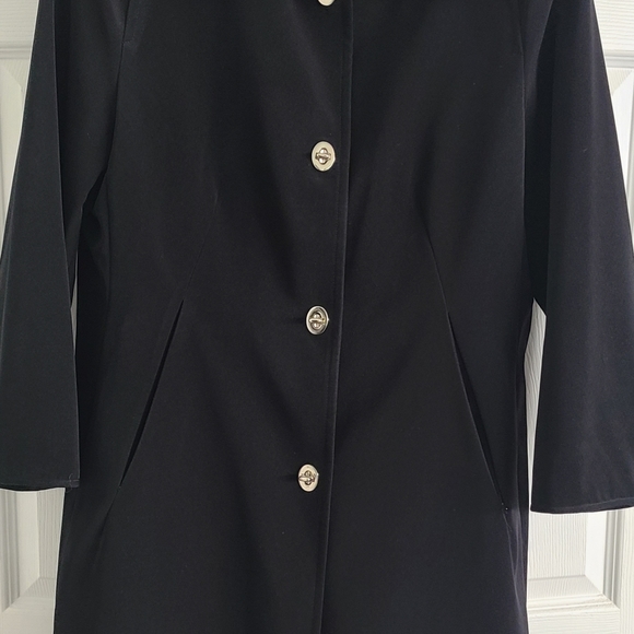 Anne Klein Black 3/4 legnth Coat - Picture 3 of 8